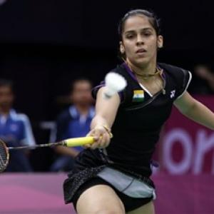 Saina Nehwal tames Tine Baun to enter semi-finals