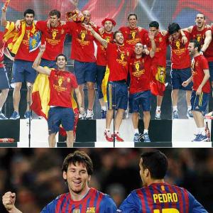 Glory for Spain and Messi but problems never far in 2012