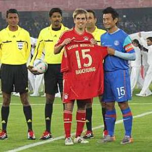 Bayern rout India in Bhutia's farewell match