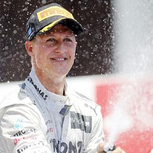 Schumacher savours Formula One podium at long last