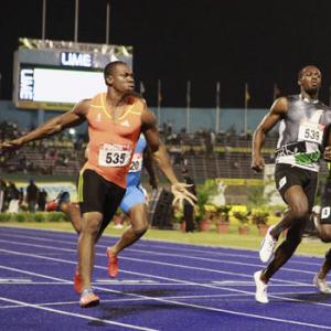 Yohan Blake shocks Usain Bolt to claim 100m title