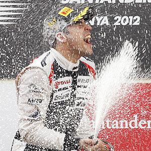 Spanish Grand Prix: Maldonado wins thriller