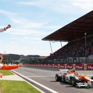 Hulkenberg records career-best position at Belgian GP