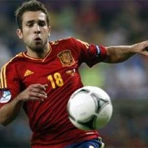 Barca fullback Alba out of Spartak game