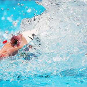 Franklin records personal best in 100m freestyle heat
