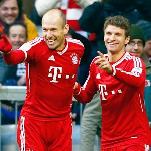 Robben double gives Bayern another win
