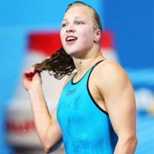 Lithuanian Meilutyte adds breaststroke gold to world record