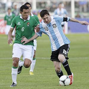 Messi's Argentina slip, Venezuela close to World Cup spot