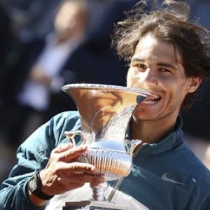 Nadal and Williams win easily in Rome
