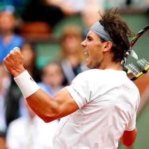 PHOTOS: Nadal stumbles, Tsonga sizzles at French Open