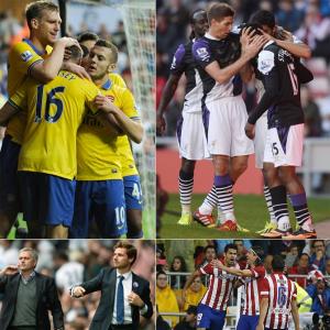 Euro soccer: Atletico drown Real in derby; Roma maintain clean start
