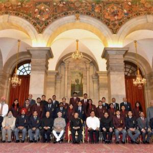 PHOTOS: President bestows controversy-marred Arjuna awards