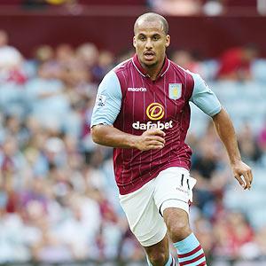 Villa's Agbonlahor wins red card appeal in match against United