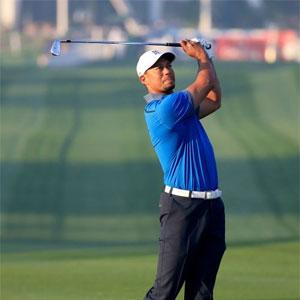Tiger Woods tees off at private Delhi golf event
