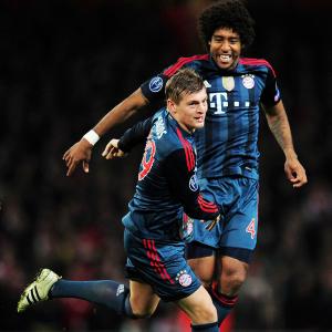 CLeague PHOTOS: Bayern overpower 10-Man Arsenal; Atletico grab late win