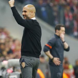 Bizarre: Bayern tore apart Porto while Pep rips his trousers!