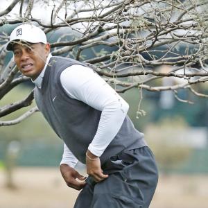 WOUNDED Tiger quits again; Thompson tops at Torrey Pines