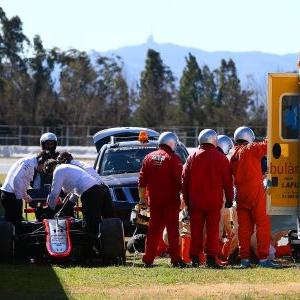 Alonso 'ok and conscious' after heavy crash in testing