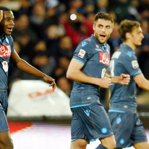 Serie A: Zapata powers Napoli closer to top spot