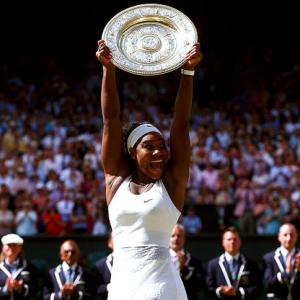 Serena holds off battling Muguruza to win sixth Wimbledon title