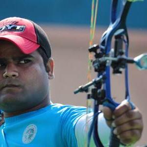 Rajat Chauhan in gold medal race at World archery
