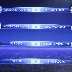 Champions League QFs: Real meet Atletico in repeat of 2014 final