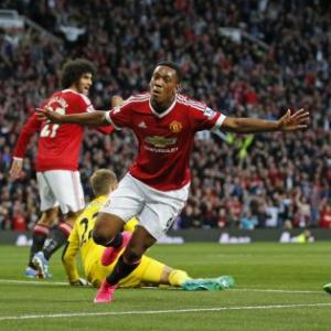Martial scores stunning effort as United down Liverpool