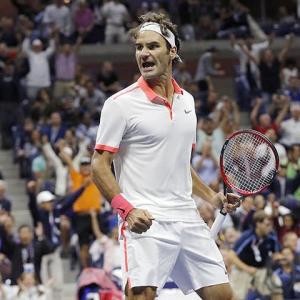 Age-defying Federer shrugs off retirement talk on 'tough night'
