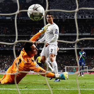 Champions League PIX: Ronaldo's treble takes Real to semis