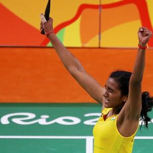 Congratulate India's golden girl PV Sindhu on her triumph!