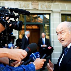 Blatter appears at CAS for appeal against ban