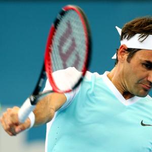 PHOTOS: Champion Federer sets up Raonic final in Brisbane