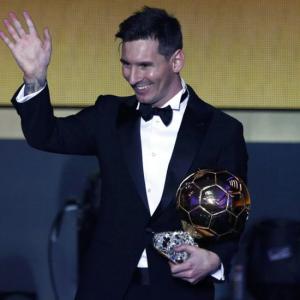 Messi wins Ballon d'Or for fifth time