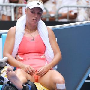 Wozniacki kicking herself after loss to unseeded Putintseva