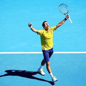 Aus Open PHOTOS: Serena, Sharapova to face-off in quarters; Tsonga out