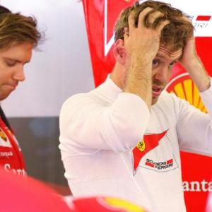 Here's an exotic excuse from Ferrari's Sebastian Vettel