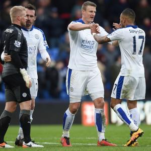EPL PHOTOS: Leicester surge on towards title; Chelsea halt West Ham