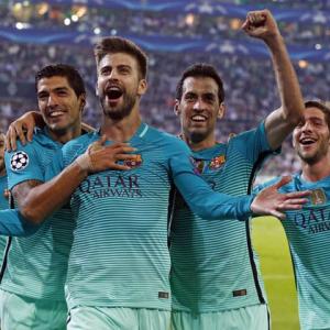 Champions League: Barca rally to down Gladbach; Atletico beat Bayern
