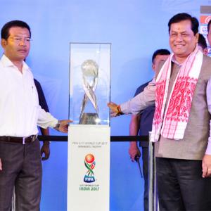 Guwahati unveils FIFA U-17 World Cup trophy, host city logo