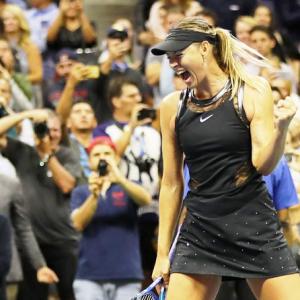 US Open: Sharapova sparkles on return to grand slam stage