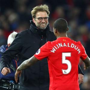 EPL: Wijnaldum header gives Liverpool win over Man City