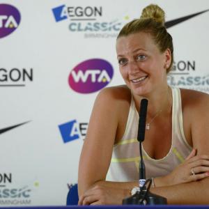 Kvitova plays down favourite tag at Wimbledon