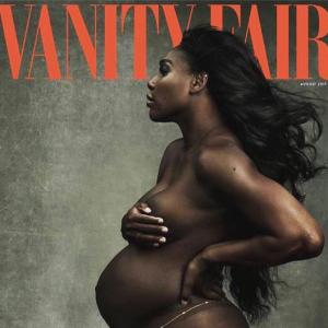 First look: Pregnant Serena poses nude on magazine cover