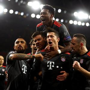 PHOTOS: Bayern humiliate dispirited Arsenal 10-2 on aggregate