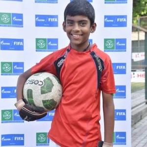 The 12-year-old goalie who will represent India