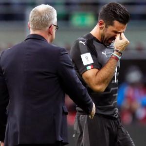 Teary farewell for Buffon after Italy's World Cup failure
