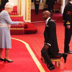 PIX: Four-time Olympic champion Mo Farah receives knighthood