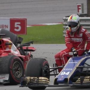 Bizarre Crash! Vettel blames Stroll