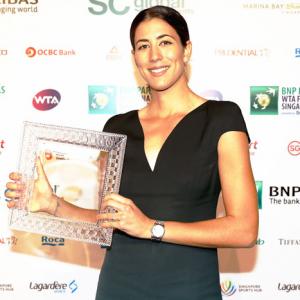 Spain's Muguruza is WTA's Player of the Year