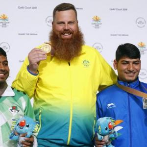 Mitharval wins 50m Pistol bronze; Jitu fails